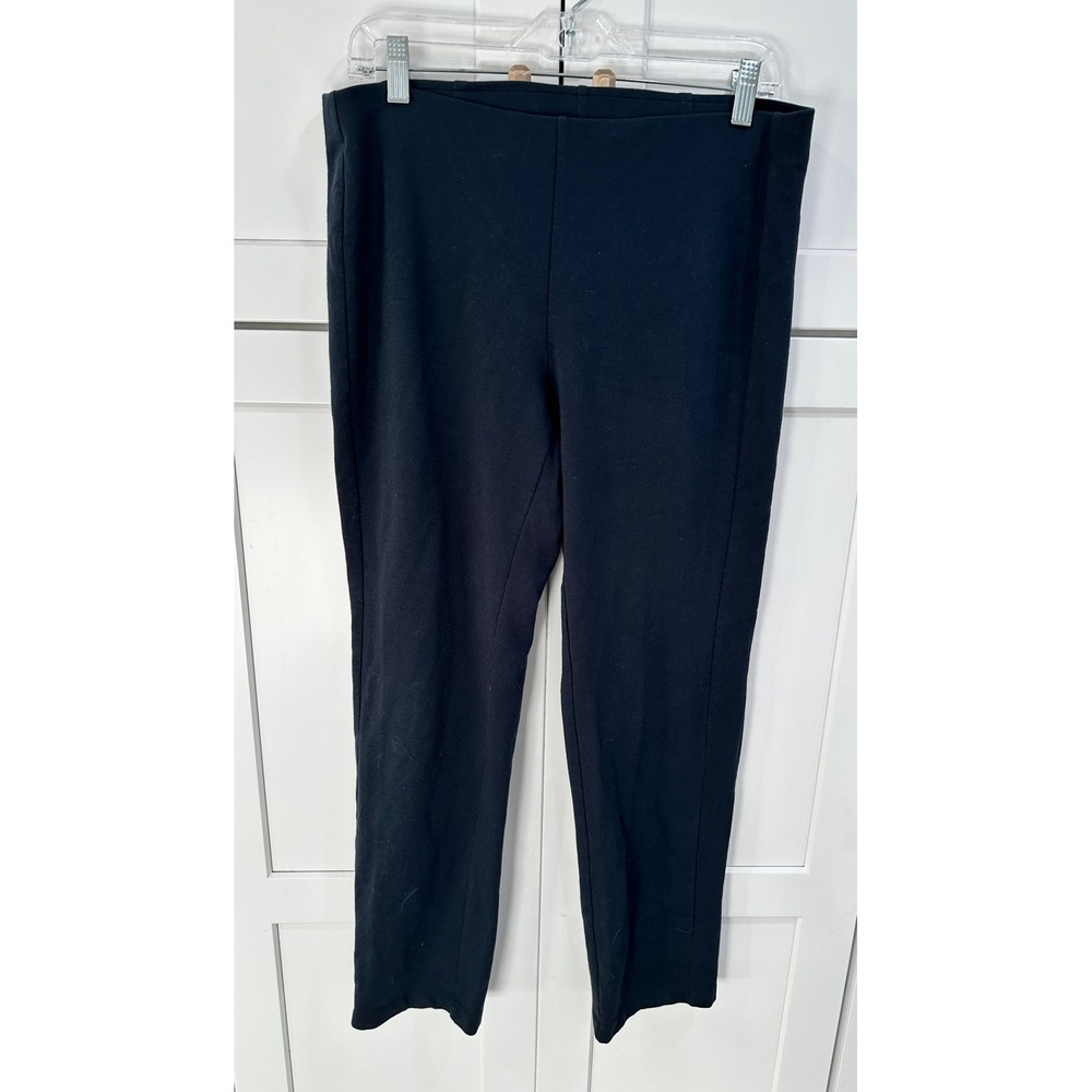 Pure Jill Petite Slim Leggings Navy Cotton Blend Stretch Pull On Womens